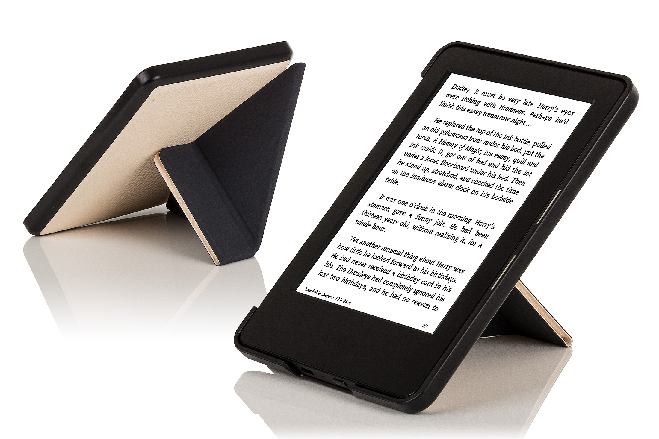 Leather Smart Origami Case Cover for Amazon Kindle with Touch (7th Gen